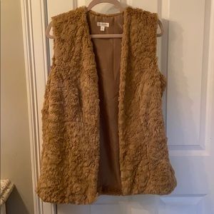 Faux fur vest